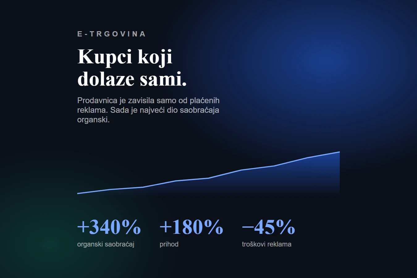 E-trgovina — rast organskog saobraćaja i prihoda