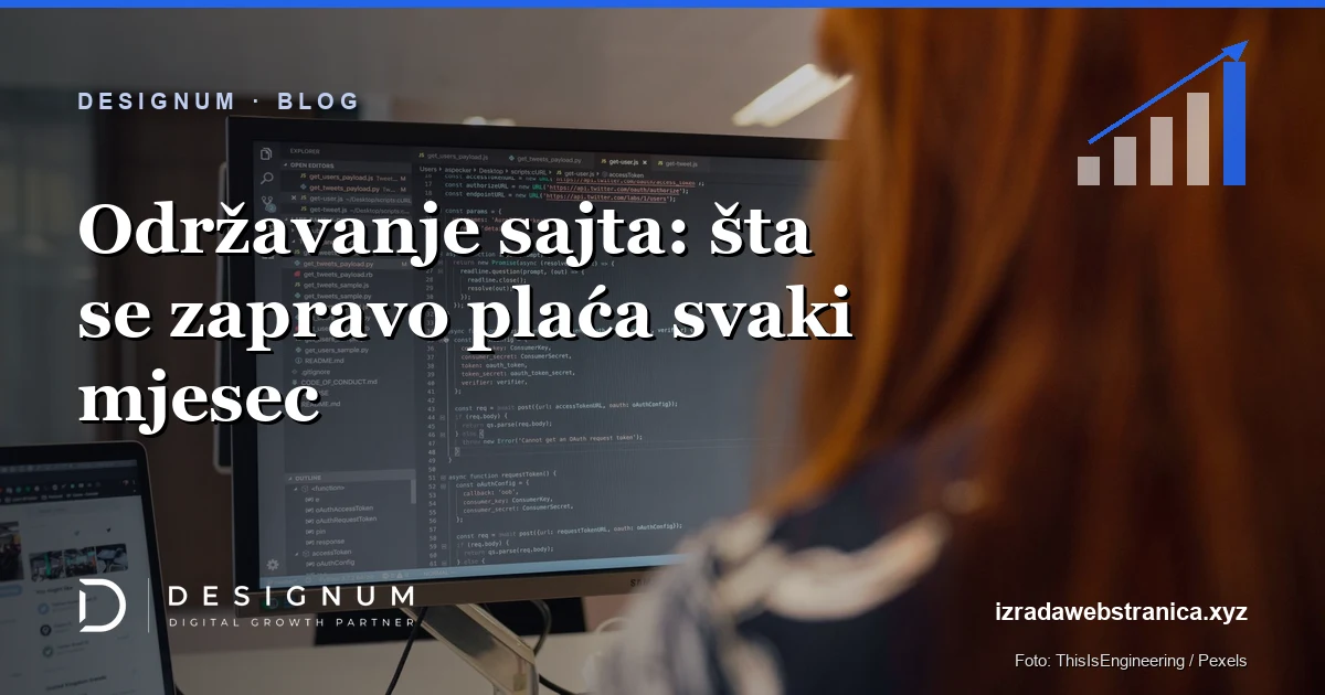 Održavanje sajta: šta se zapravo plaća svaki mjesec