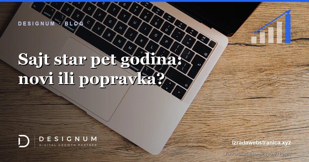 Sajt star pet godina: novi ili popravka?